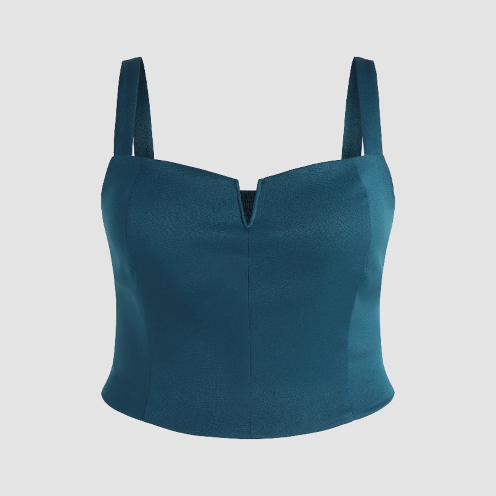 Cider Plus Blue Crop Tank Top
